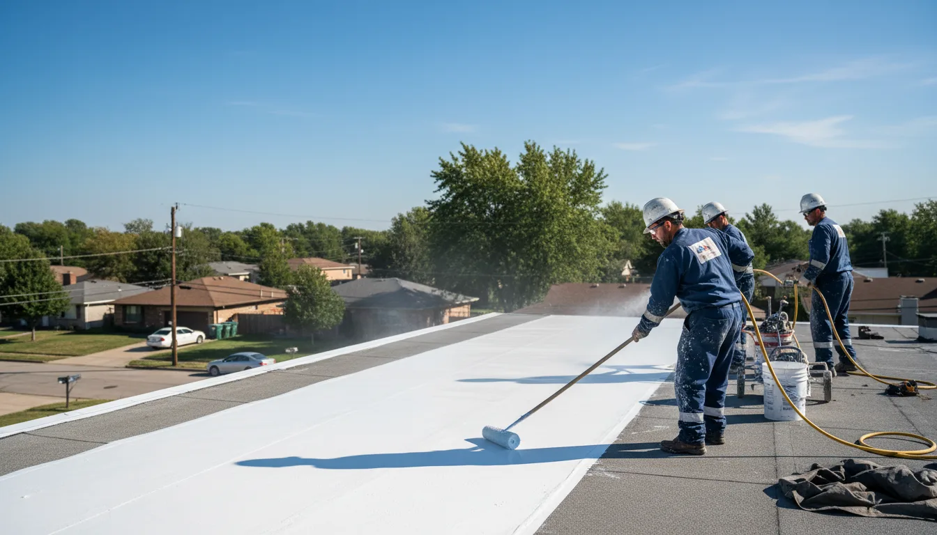 Commercial roof coating in Crumpler, NC near me